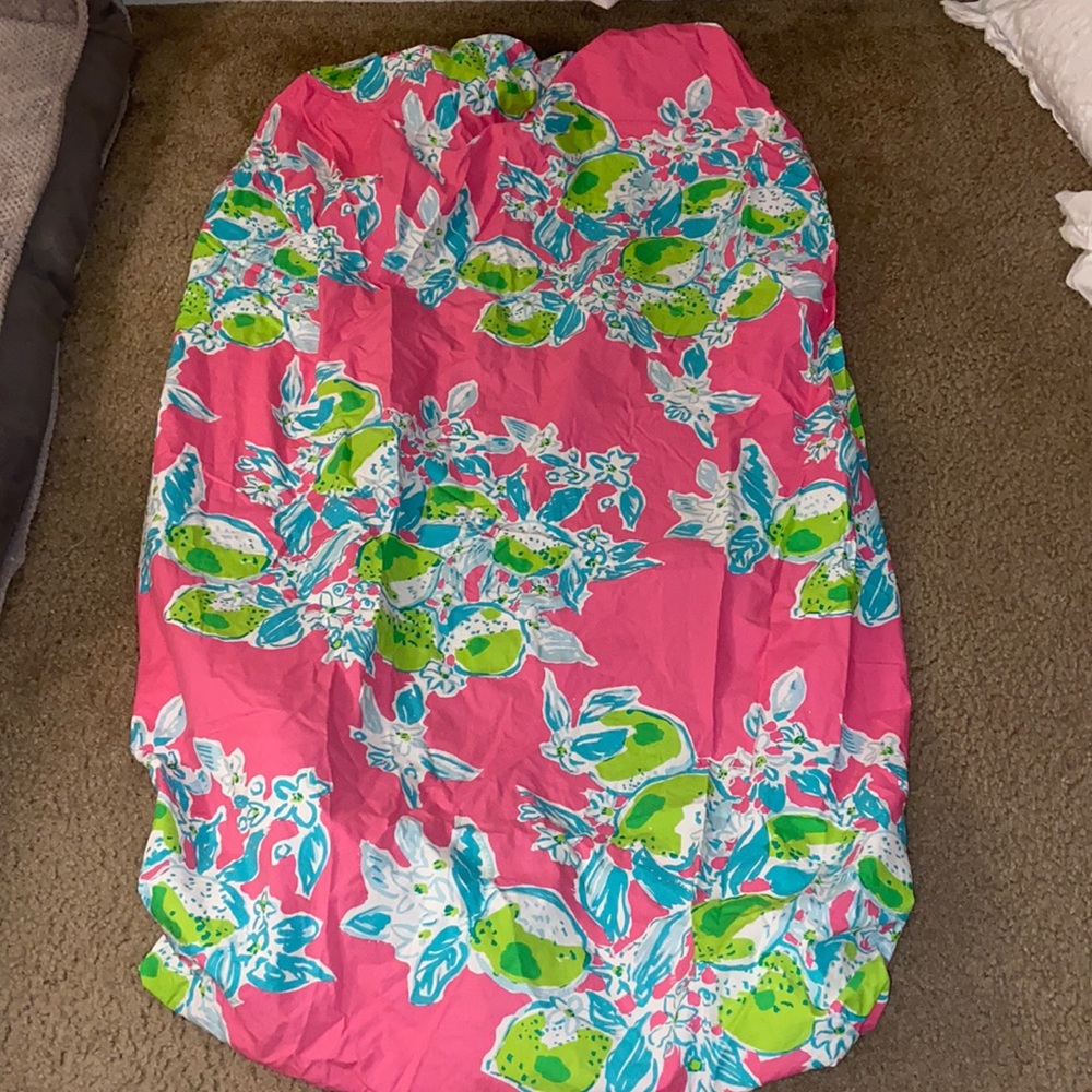 EEUC lilly pulitzer crib sheet